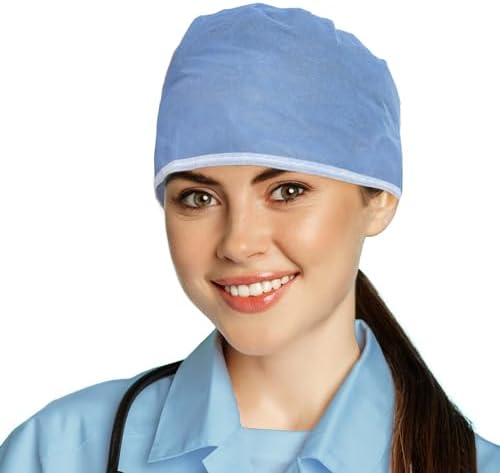 Disposable Surgical Caps One Size 30 GSM SMS for Women/Men